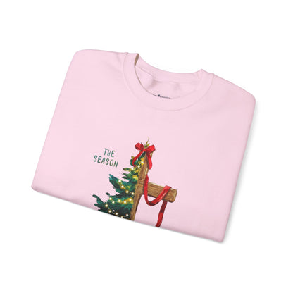Holiday Mailbox Christmas Sweatshirt — "Tis the Season" Crewneck