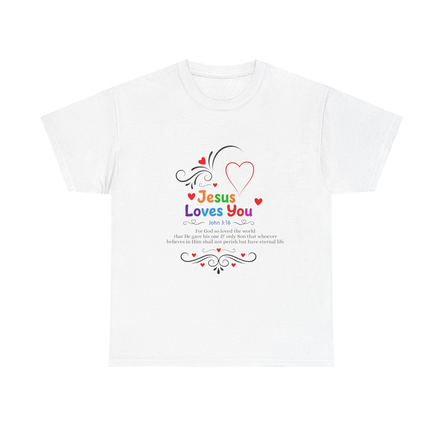 Jesus Loves You Tee — John 3:16 Christian Faith T-Shirt