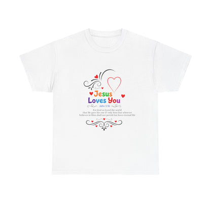 Jesus Loves You Tee — John 3:16 Christian Faith T-Shirt