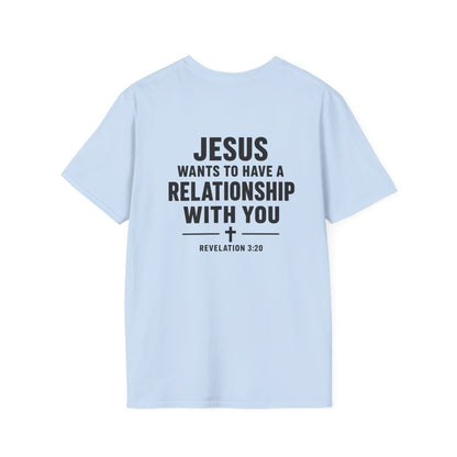 Minimal Cross T-Shirt – Small Chest Christian Cross Tee