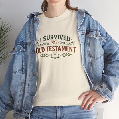 I Survived the Old Testament Tee – Funny Christian Bible Study Shirt