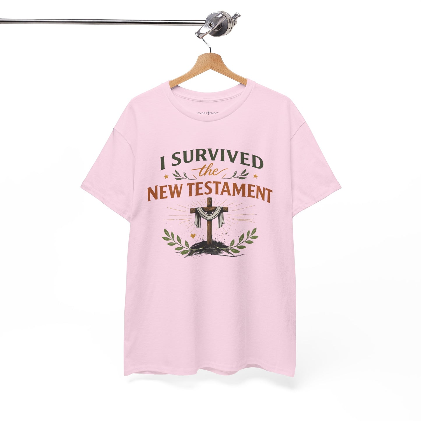 I Survived the New Testament T-Shirt — Christian Faith Cross Tee