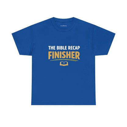 Bible Recap Finisher Tee – Christian Study Graduation Shirt