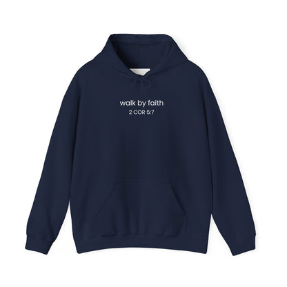 Faith-Inspired Unisex Hoodie, Walk By Faith Sweatshirt, Cozy Faith Sweatshirt, Inspirational Gift for Her, Everyday Faith Apparel