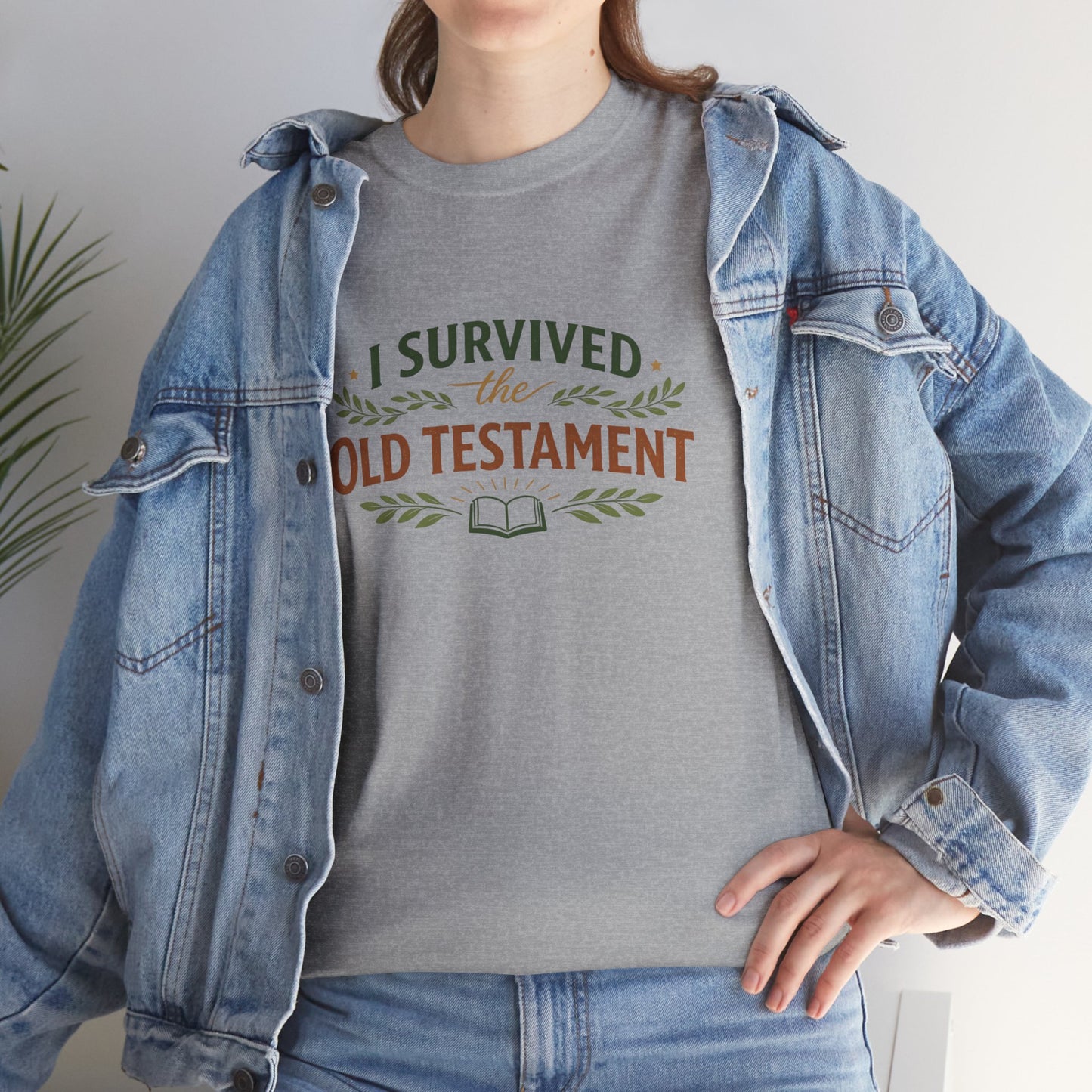 I Survived the Old Testament Tee – Funny Christian Bible Study Shirt