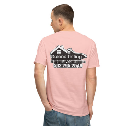 Christian Faith T-Shirt — "I am the sinner whom Jesus died for & kept" Pink Tee