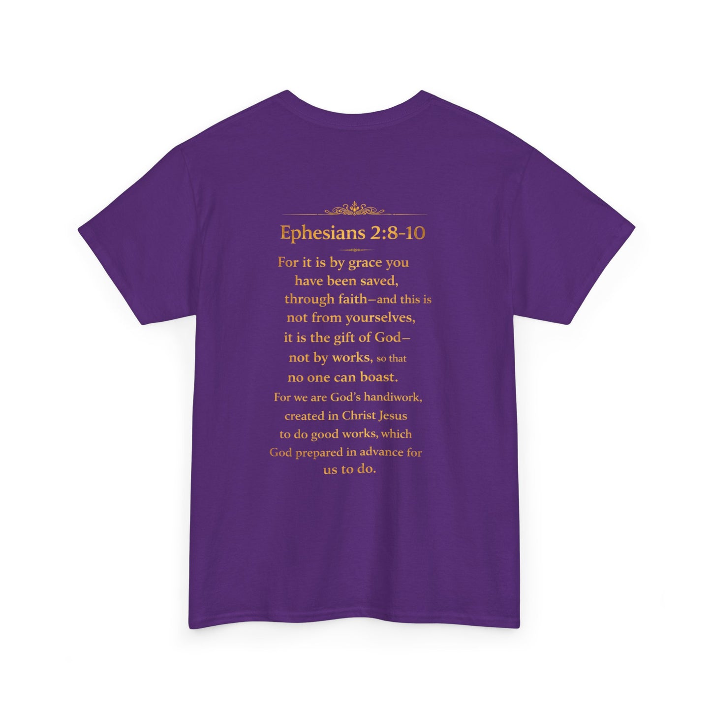God’s Grace Tee — "I’m Playing Today Because of God’s Grace" Christian T-Shirt (Ephesians 2:8-10)