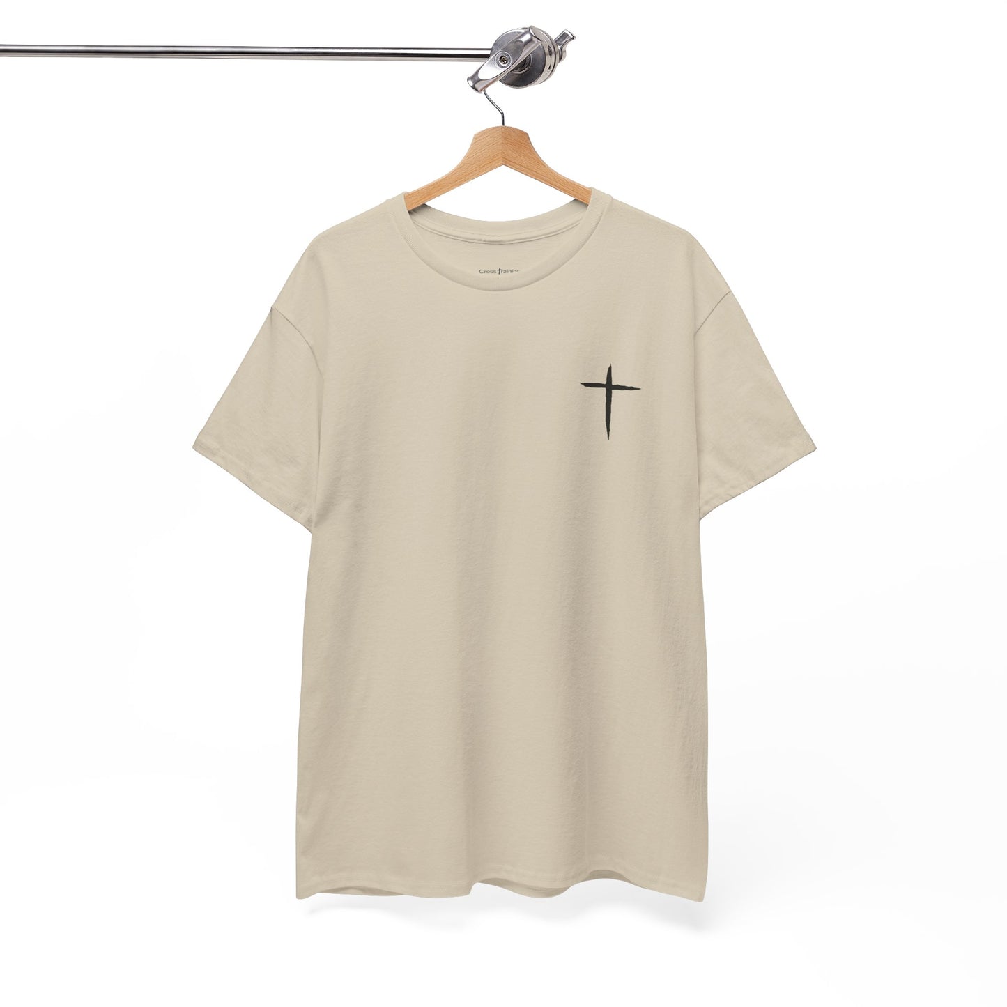 Christian Cross Tee — "May Heavenly Things Constantly Interrupt Our Earthly Things" Inspirational T‑Shirt