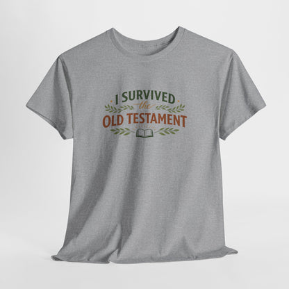 I Survived the Old Testament Tee – Funny Christian Bible Study Shirt